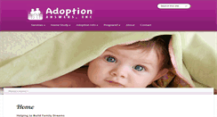 Desktop Screenshot of adoptionanswersinc.com